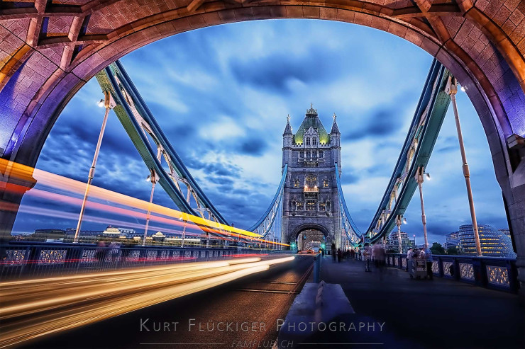 Long exposure Image from Tower Bridge London by kfPhotography