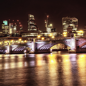 Long exposure Image from Southwark Bridge London by kfPhotography