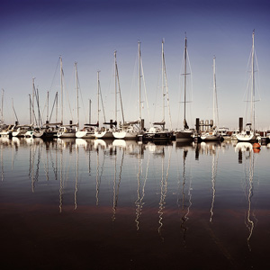 image from "Rostock City boat harbor" by kfphotography