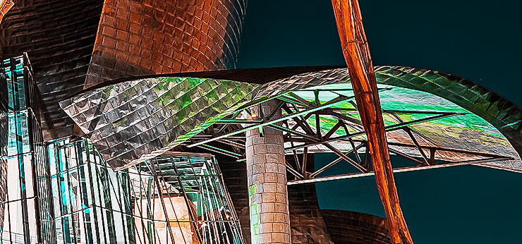 image from «Museo Guggenheim Bilbao by night» by kfphotography