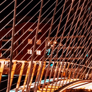image from «Zubizuri Bridge Bilbao by night»  by kfphotography