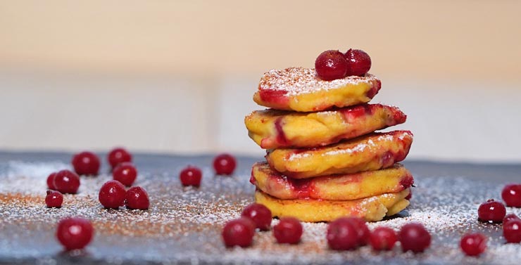 Bild vom veganen glutenfreien pancakes